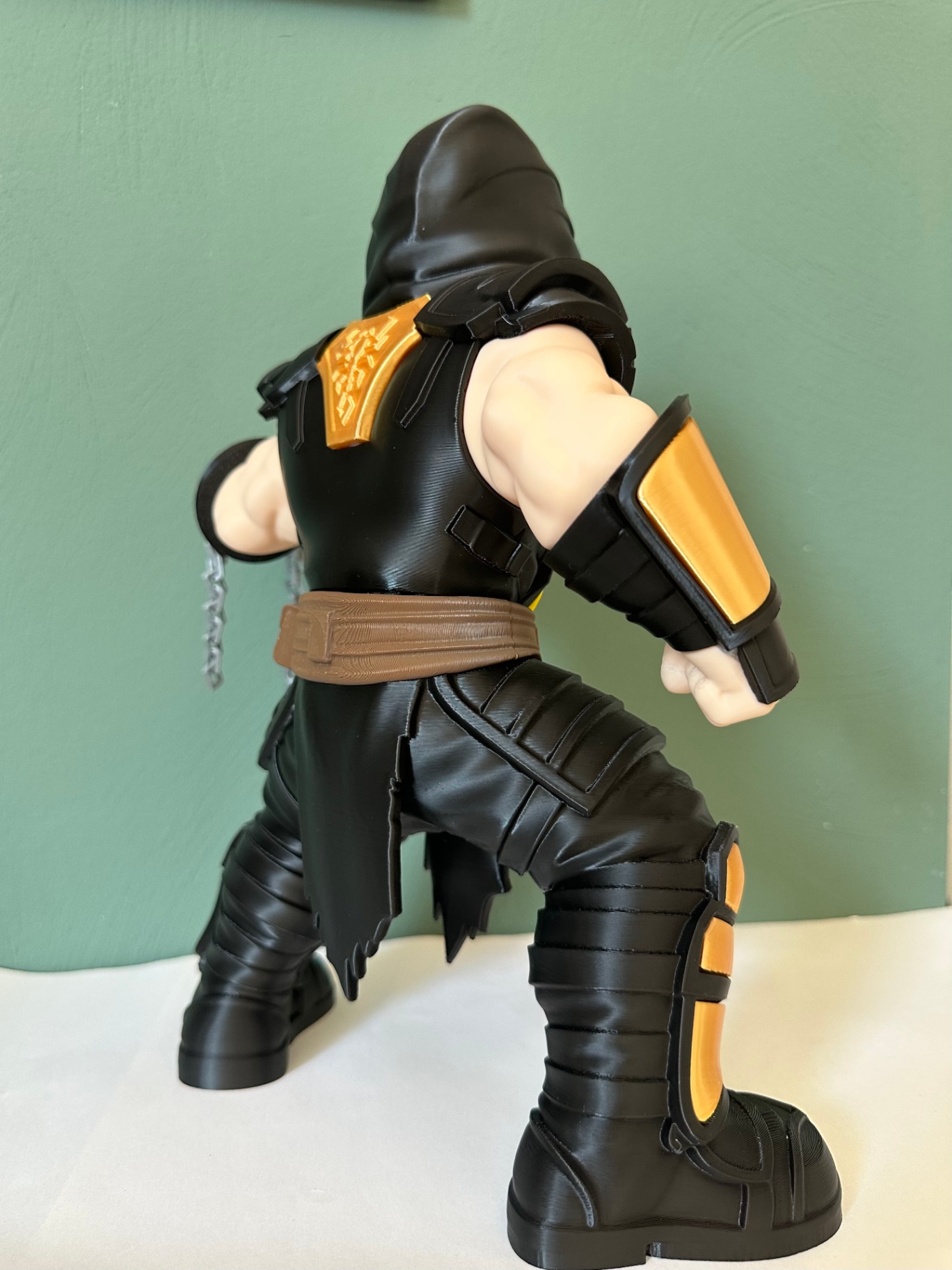 Black & Yellow Fighter back