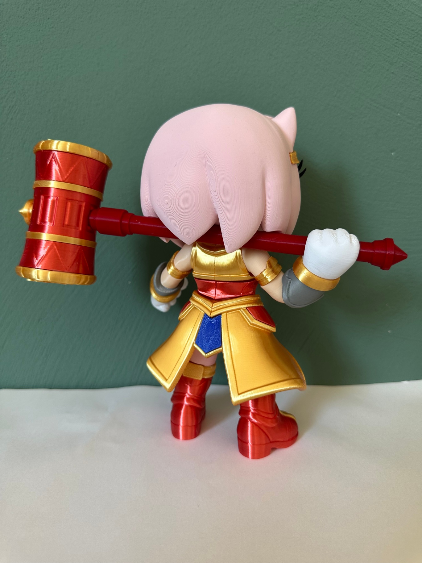 Pink & Gold Warrior back